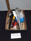 Kitchen Lot, spoon, whisk, funnel, etc