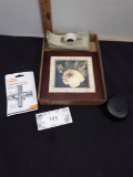 Tape dispenser, Samsonite clock, Trivet, 4 way sillcock key