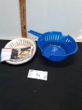 New Microwave Chip Maker, Blue Plastic strainer