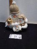 White Decorative Plush Snowmen Family
