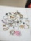Box Lot of Jewelry/Frog Earrings, Bracelets, Necklaces