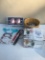 Box Lot/Moscow Mules, Dolphin Chip Bag Clamps, 4 Piece Desert Dishes, ETC