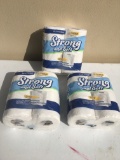 (3) Packs of Strong & Soft Bath Tissue/4 Packs/12 Total Rolls