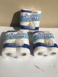 (3) Packs of Strong & Soft Bath Tissue/4 Packs/12 Total Rolls