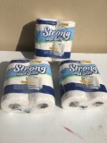 (3) Packs of Strong & Soft Bath Tissue/4 Packs/12 Total Rolls