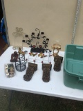 Tote Full/Metal Candle Holder, Over Door Hanger, Wood Beads, Metal Butterflies, ETC