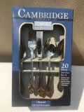 Cambridge 20 Piece Service for 4/Chantal 24k Gold Electroplate