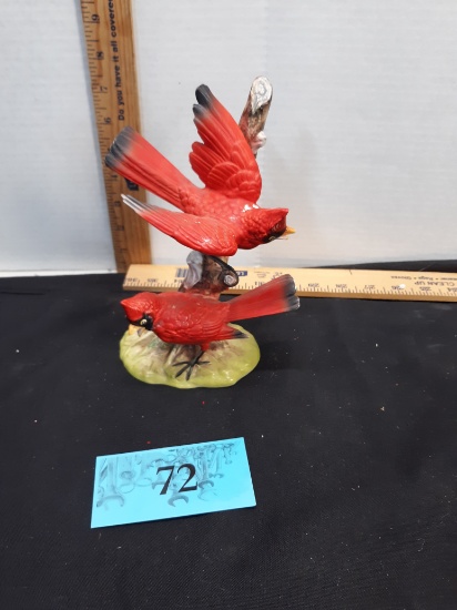 Norcrest Japan Red Birds, Little paint off one bird