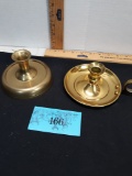 2 brass candle holders