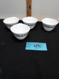 4 Correll ware cups