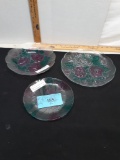 3 pc Floral Serving dishes