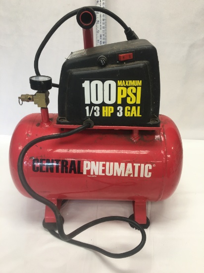 Central Pneumatic 100PSI 1/3HP 3 Gal Air Compressor