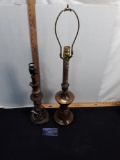 2 lamps, tall one works, smaller one for parts