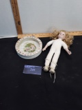 small doll, Vintage ABC bowl