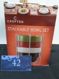 Crofton Stackable Bowl Set, New