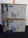 Progress Lighting Lynzie Collection Vanity w/Etched Opal glass, New, 2XBID