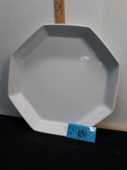 Ceramic Stoneware Platter, white