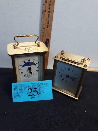 Quartz Clock, Battery Operated, Made in Germany, Qty:2
