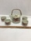 Tea Pot with 4 Cups/Japan