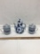 Tea Pot & 2 Lidded Cups