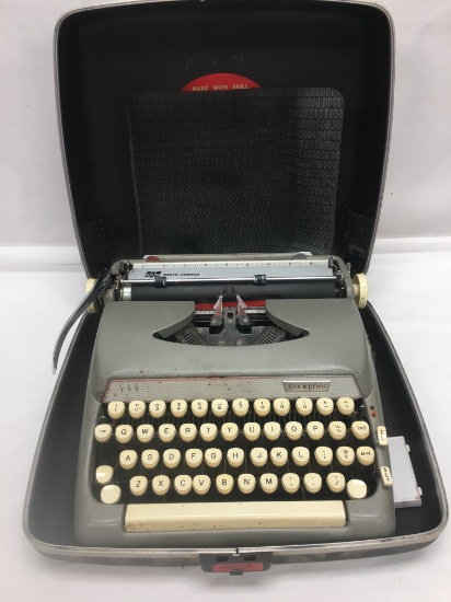 Vintage Smith Corona Sterling Typewriter in Case