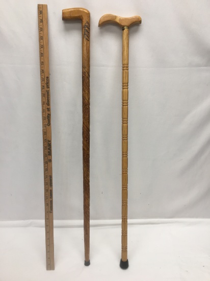 (2) Old Walking Canes