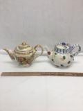 (2) Tea Pots/England & Fitz and Floyd