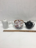 (3) Tea Pots/Japan, China, ETC