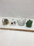 (4) Smaller Tea Pots