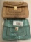 two purses, mellow world snake skin texture, turquoise and brown