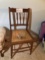 Cane bottom turned spindle chair, beautiful condition except cane