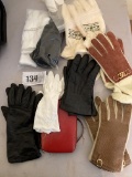 ladies gloves, leather knitted etc, size small, nail trim kit