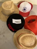 Hats, straw, baseball, knitted and felt, womens hats size small