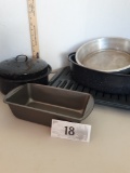 splatterware pans, roaster pan, and etc