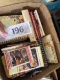 bin of cookbooks