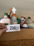 lot of garage chemicals
