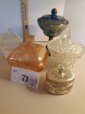 Lidded Candy Dishes on Pedestal