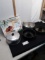 Kitchen Lot, Bundt pans, cake lid, pasta drying rack