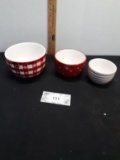 3 pc cermic bowl set