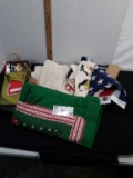 Misc Lot, ccloth, gift bags, flag