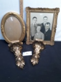 Vintage Picture Frames and Wall Decor Lot