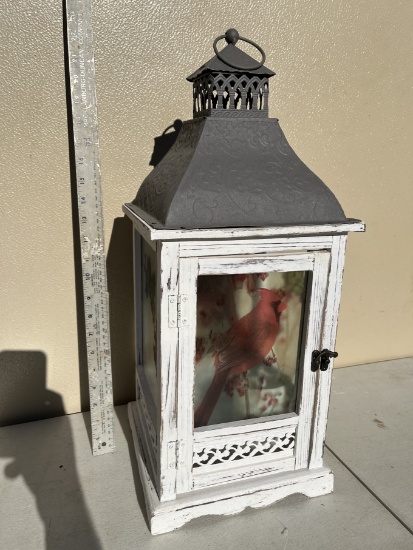 Red Bird Themed Décor Lantern