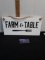 Farm To Table Wooden Sign, NEW