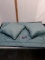 2 King Size Pillow Shams with 2 Matching Throw Pillows