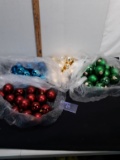 Glass Christmas Balls, 4 bags, Green, Blue, Red,and Gold