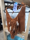 Suede Halter top, appears to small to medium in size