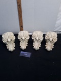 2 Very nice sets of large curtain rod holders