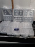 6 Packs of 12 Plastic Mini Cup Cake Trays