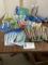 School supplies lot, kids scissors, protractors