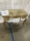 Vanity Desk, ivory and gold painted, vintage